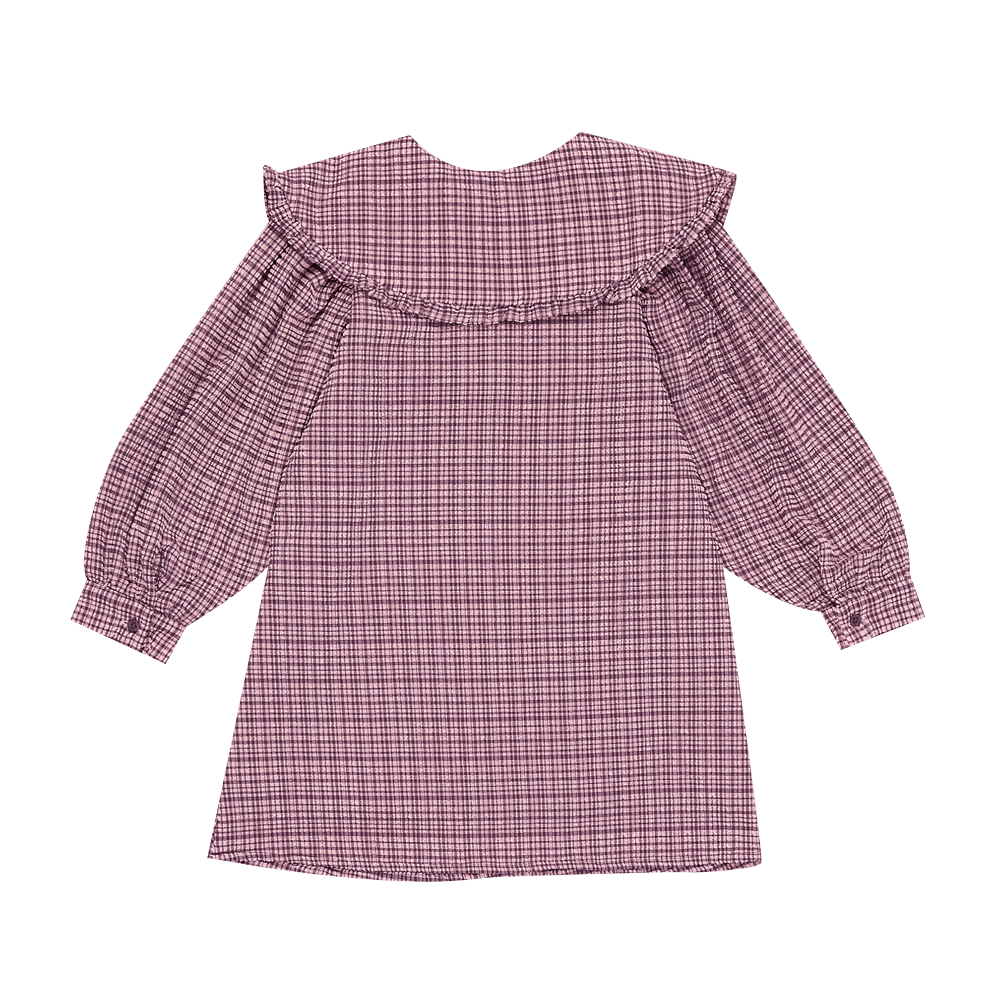 ANABELLA - Robe courte ample à carreaux | Rose
