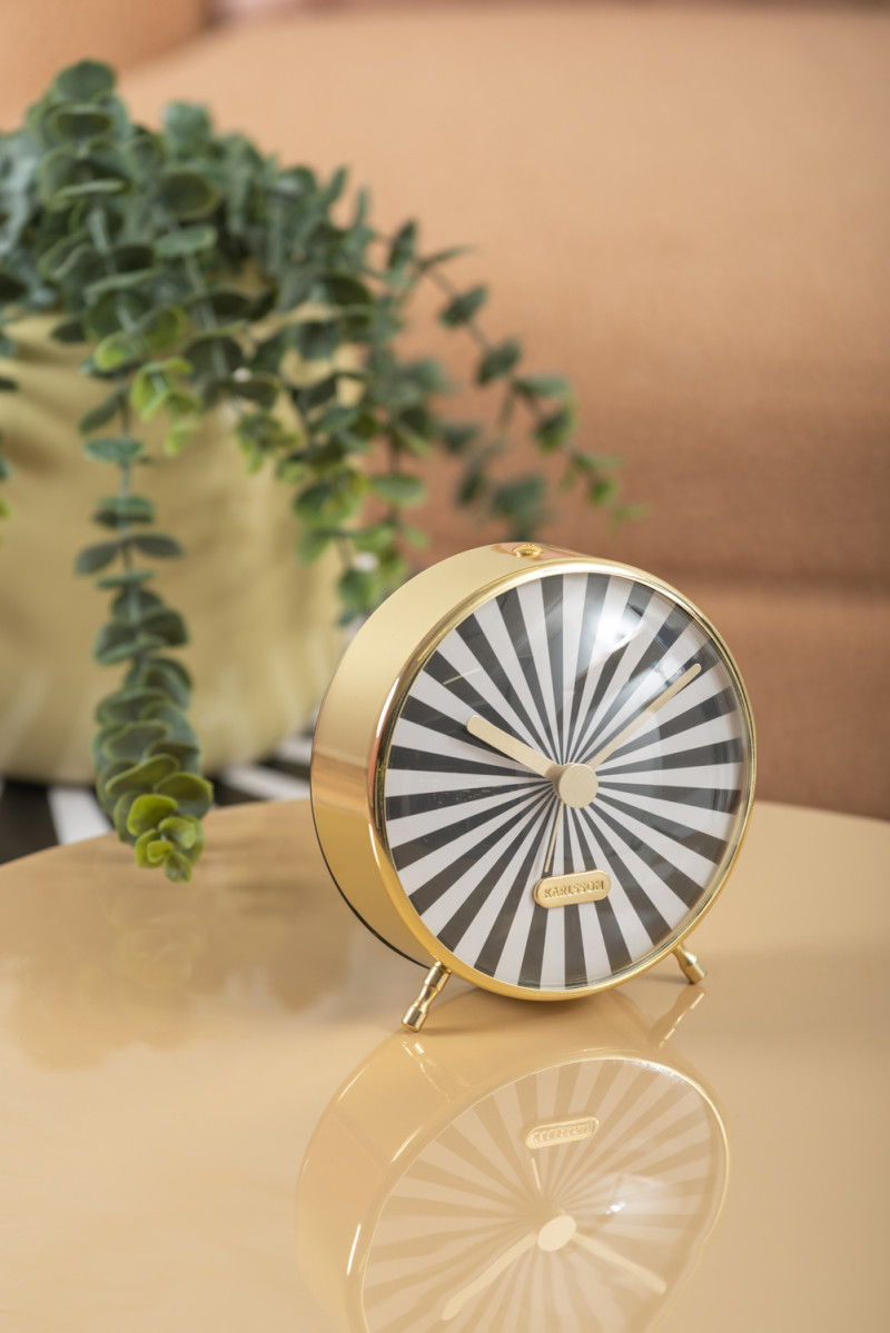 Alarm Clock Candy Swirl KA6008SB Soft brown & white