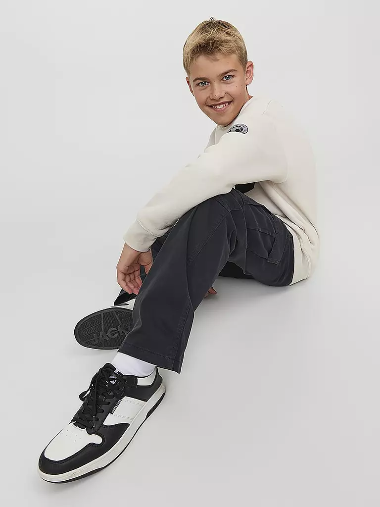 JACK & JONES Jungen Cargohose JPSTKANE schwarz
