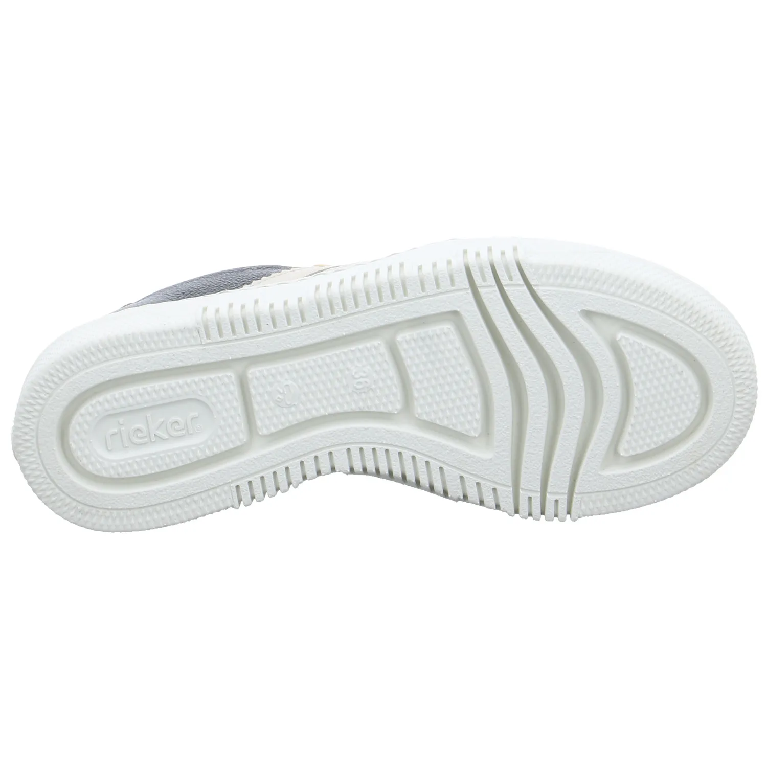 RIEKER Sneaker Schwarz Lederimitat