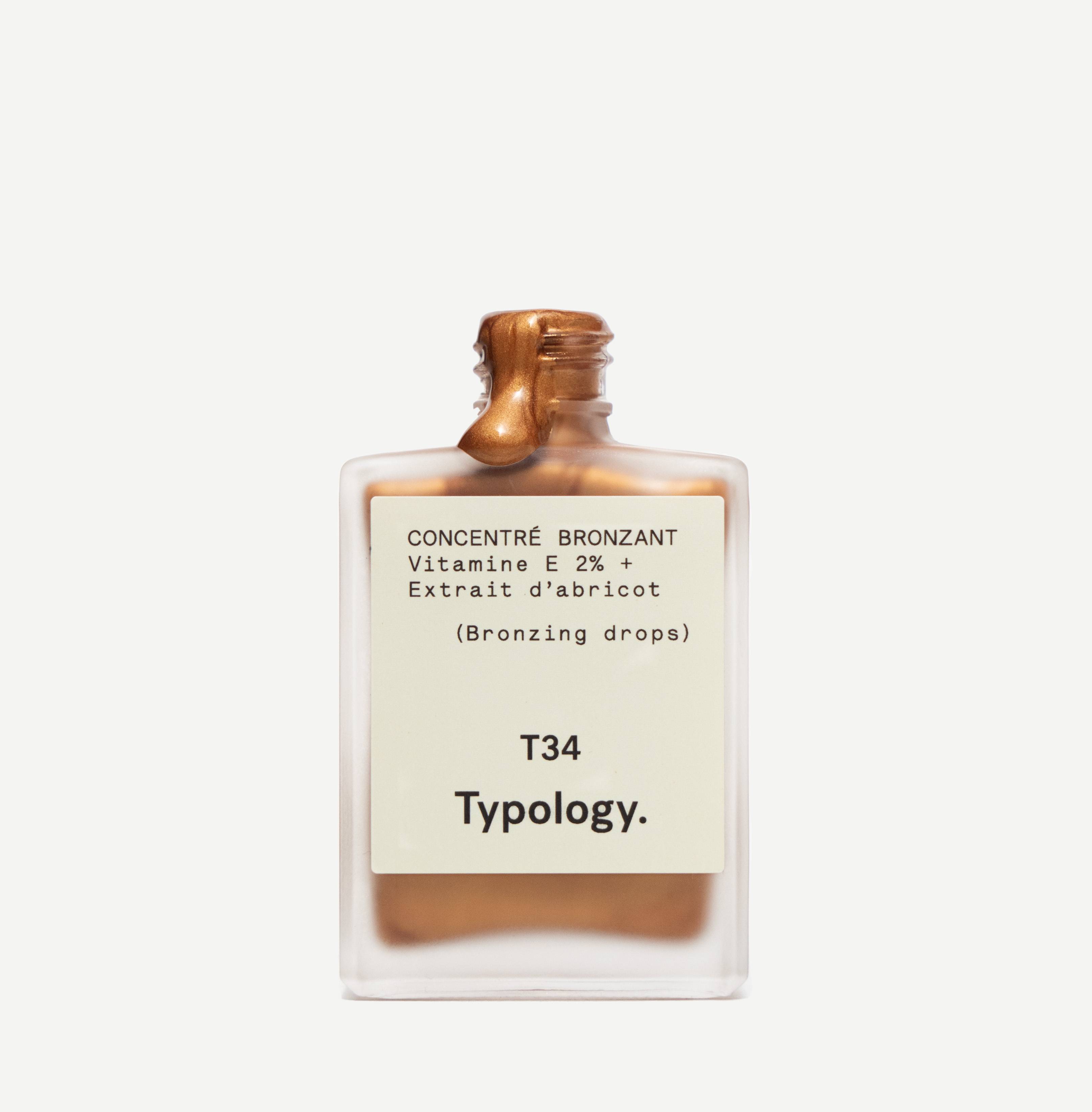 T34 - Concentré bronzant<br>Vitamine E 2% + Extrait d'abricot