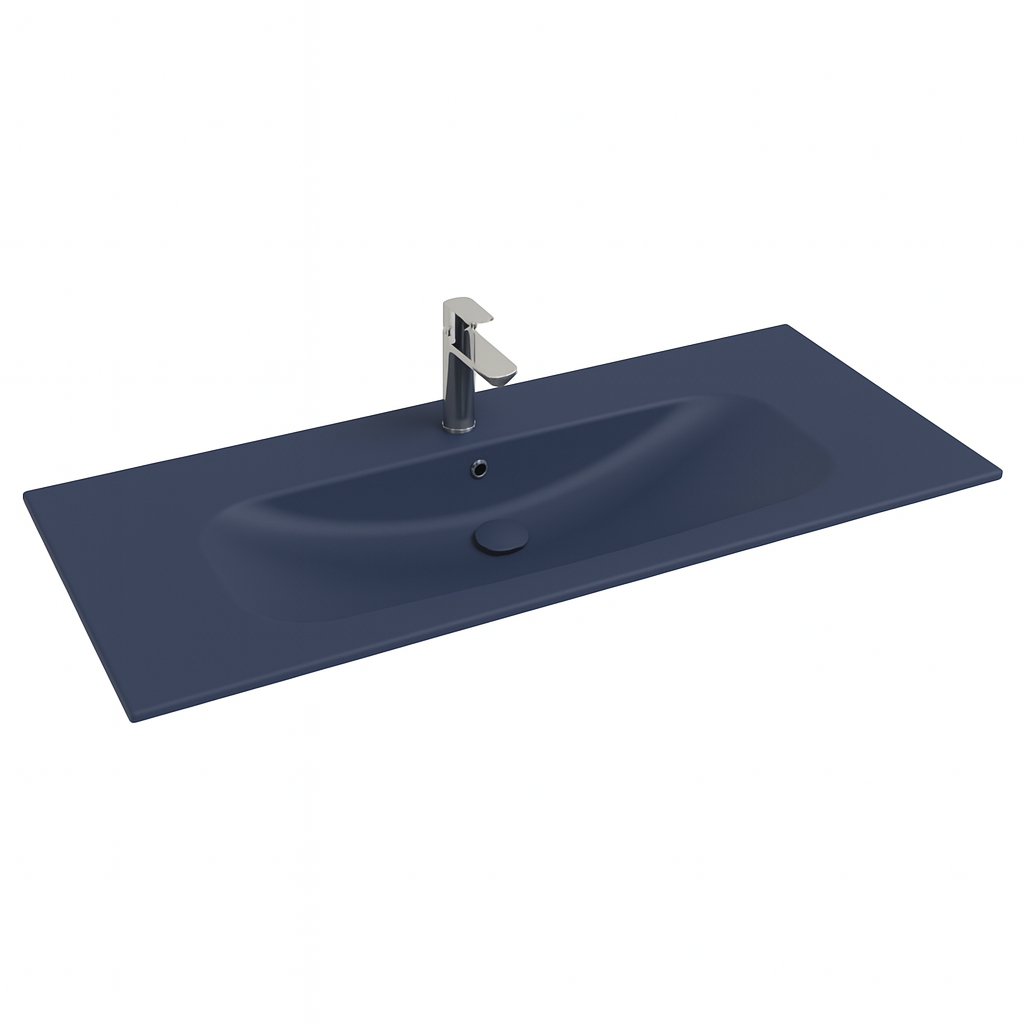Isvea Infinity wastafel 120x50cm blauw
