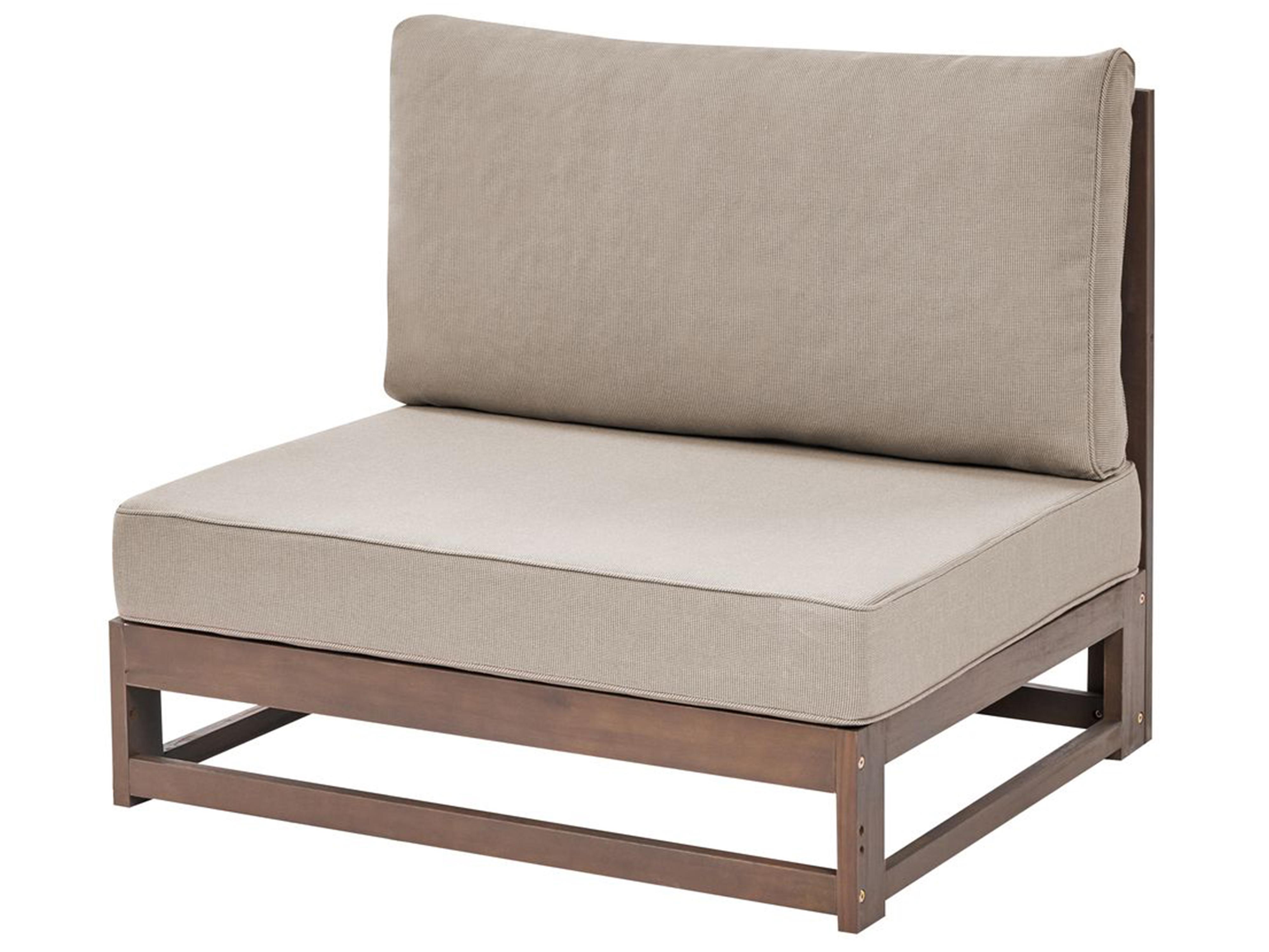 Tuin hoekloungeset met tafel 4-zits TIMOR rechtszijdig modulair Gecertificeerd acaciahout Donkerbruin