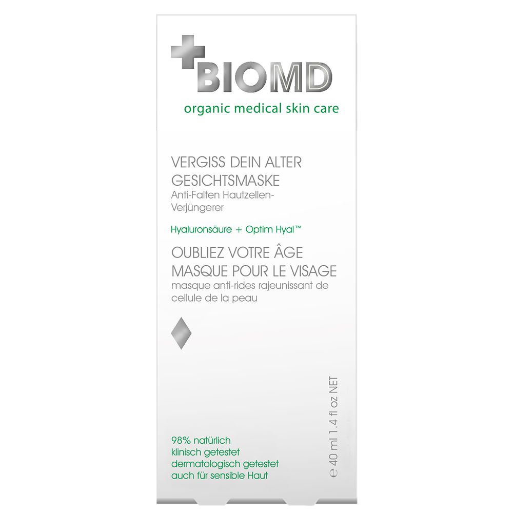 BIOMD Vergiss dein Alter Gesichtsmaske