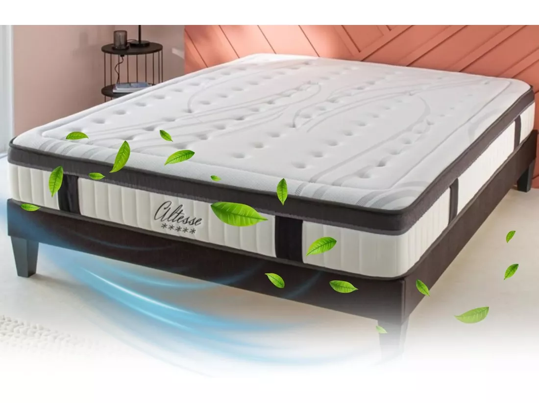 Matelas Altesse Mousse Haute densité Accueil Mémoire de Forme Ferme - 26 cm - 180 x 200 cm