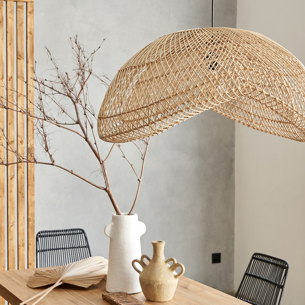 LA REDOUTE INTERIEURS<br>Luminária pendente em rattan Ø81 cm, Kirana