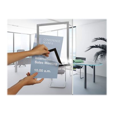 Durable Duraframe - Cadre d'affichage adhésif repositionnable - A4 - argent