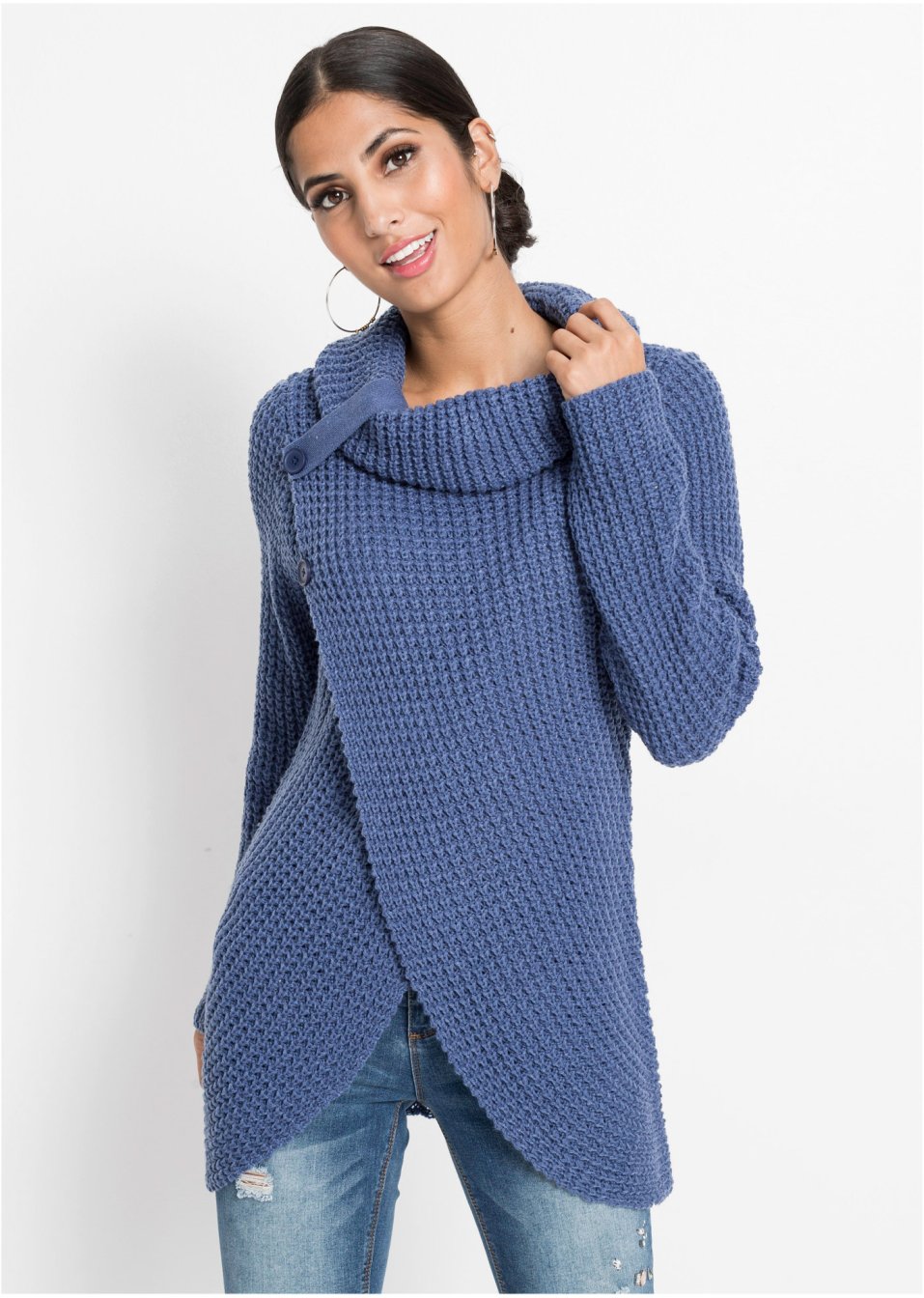 Pull en maille avec boutons