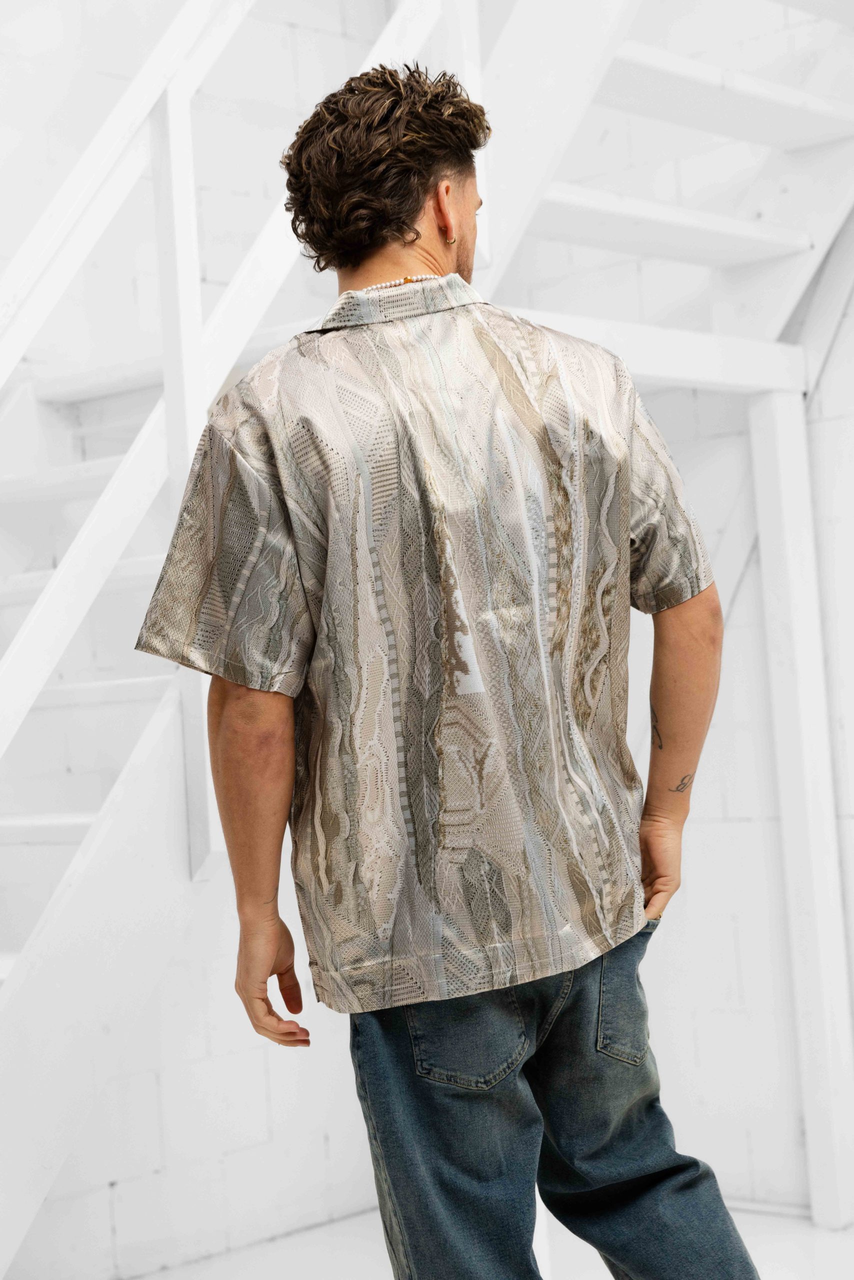 Carlo Colucci C5081 571 Shirt Heren Beige