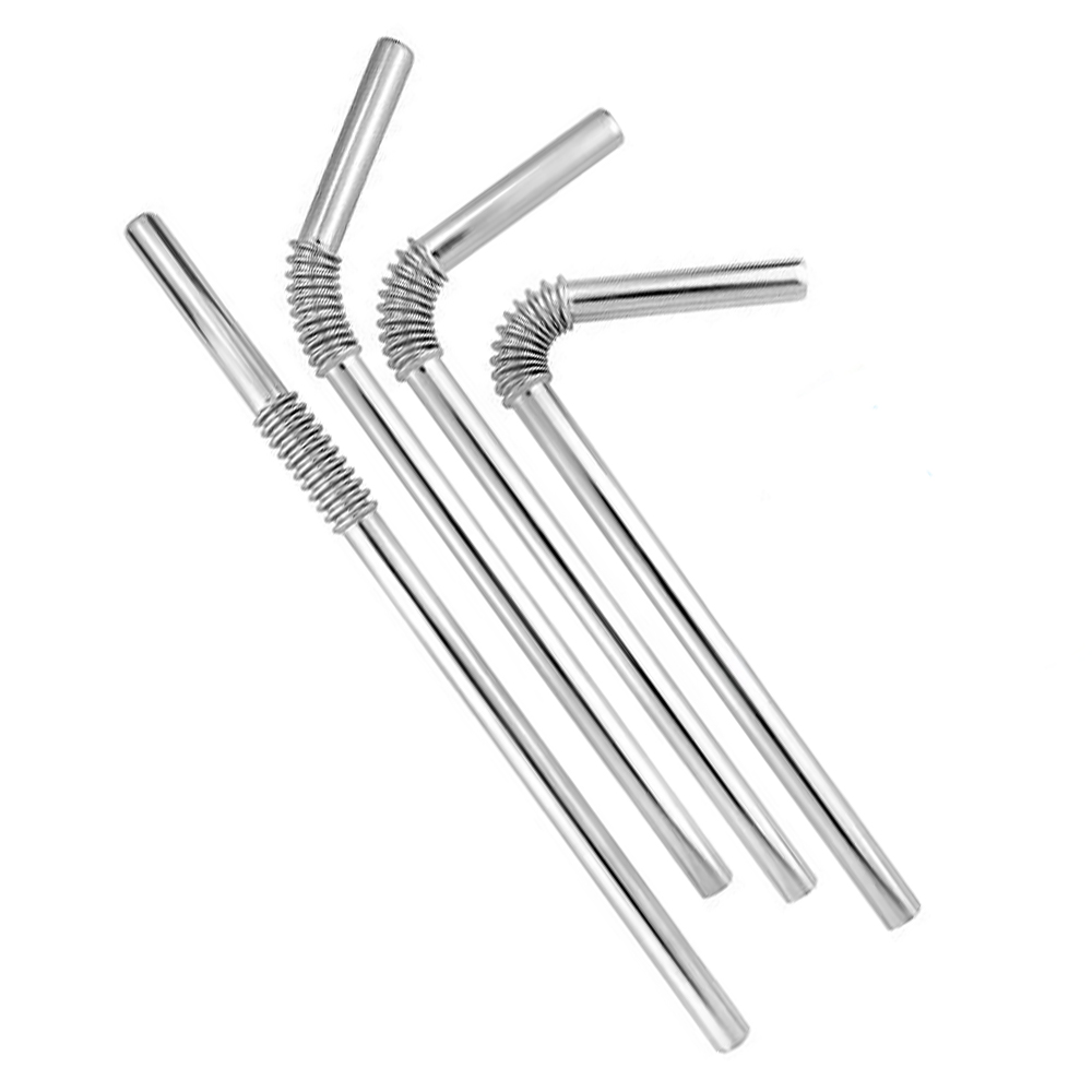 Paille Inox pliable