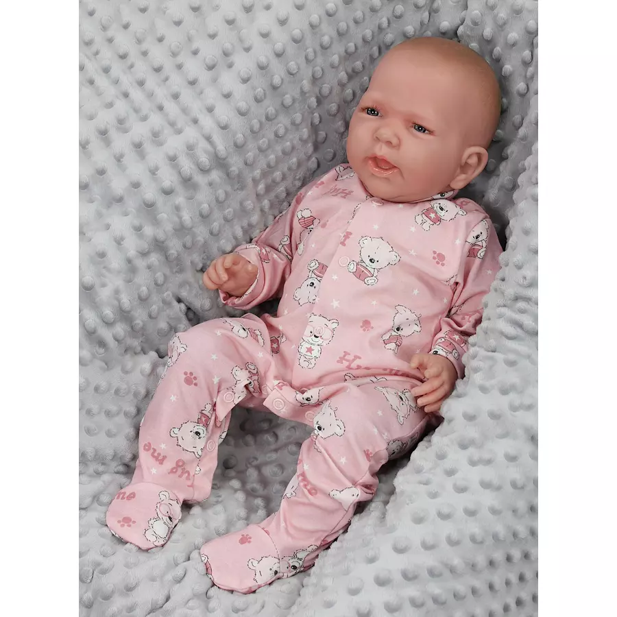 TupTam Baby Mädchen Schlafstrampler mit Fuß 3er Pack rosablau