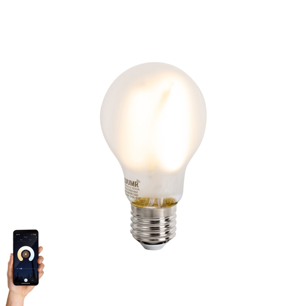 Smart E27 dimbare LED lamp A60 mat 7W 806 lm 2700-6500K