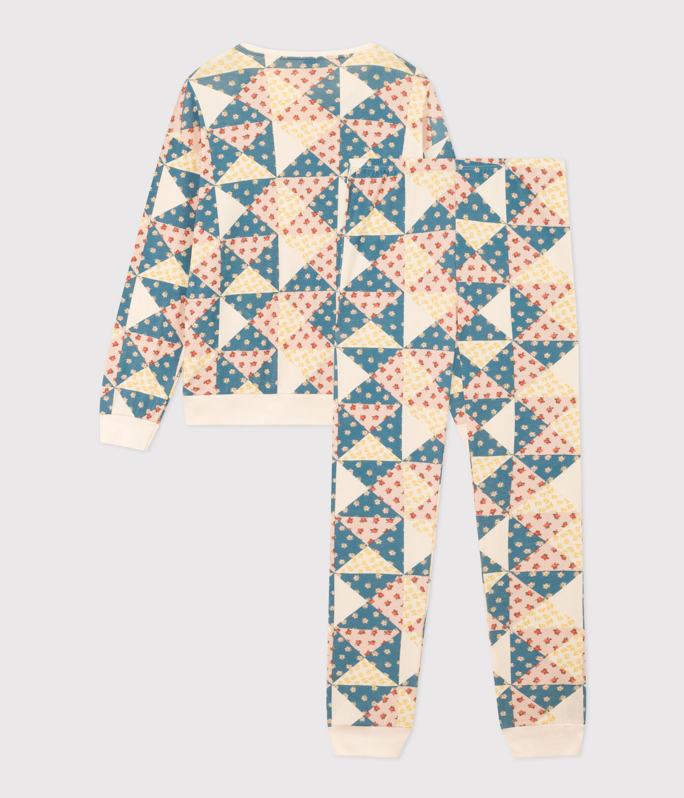 Pyjama patchwork femme en coton