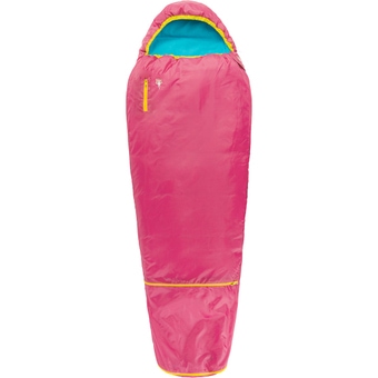 Grüezi Bag Grow Colorful Kunstfaserschlafsack Rose Kinder