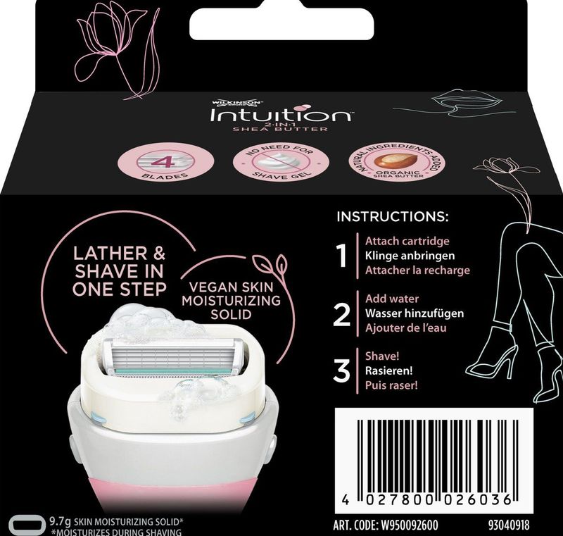 Wilkinson Intuition ultra moisture shea butter 3 stuks