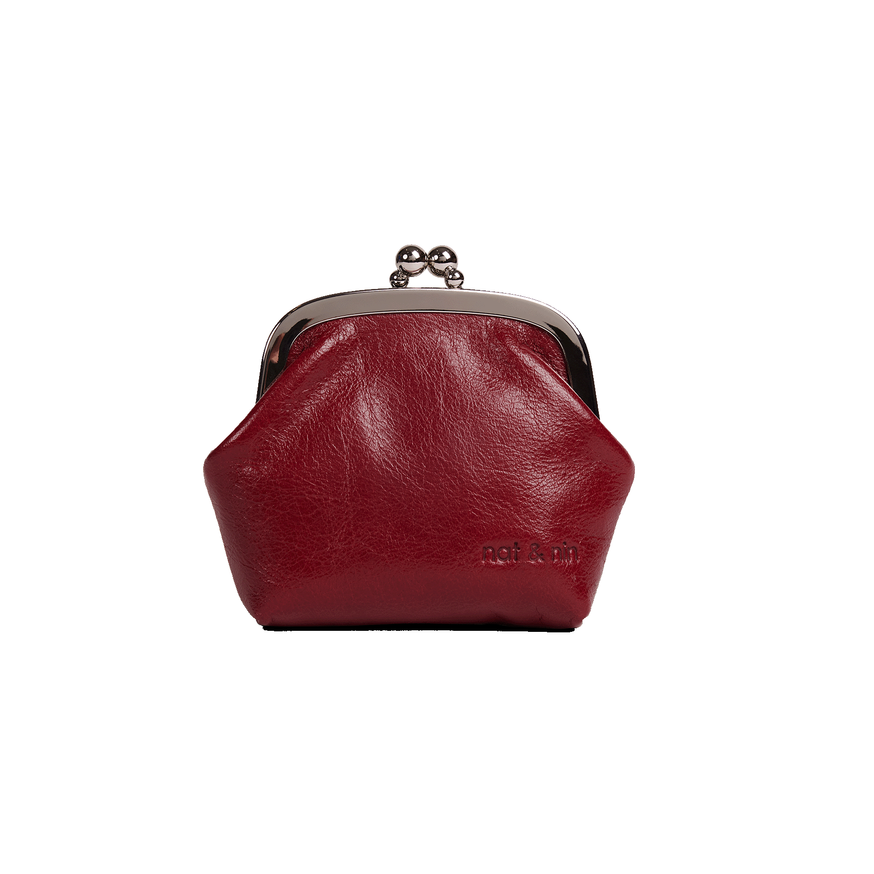 BIBI - Porte-monnaie en cuir | Rouge