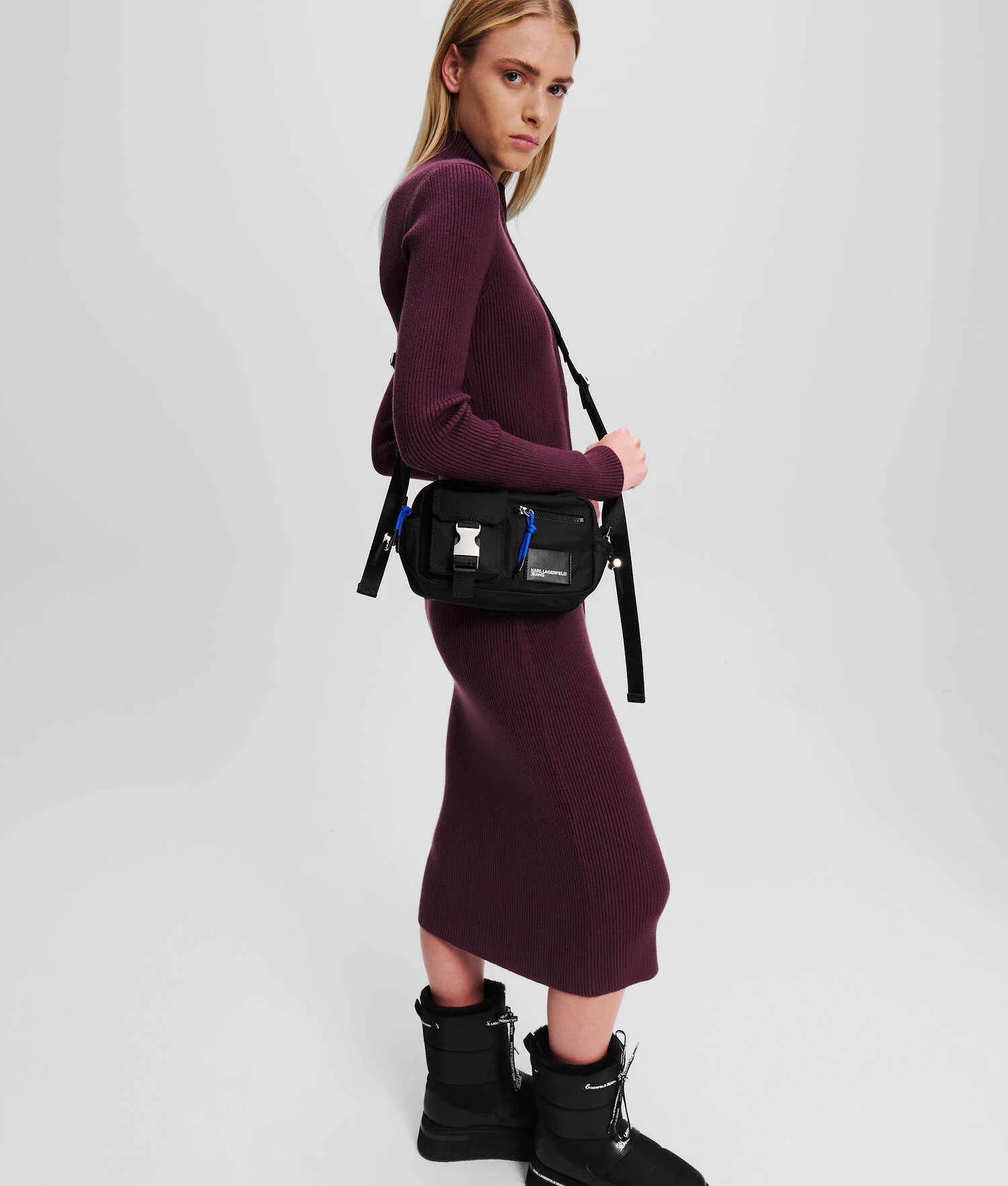 SAC CAMÉRA EN NYLON STYLE URBAIN KLJ - Noir