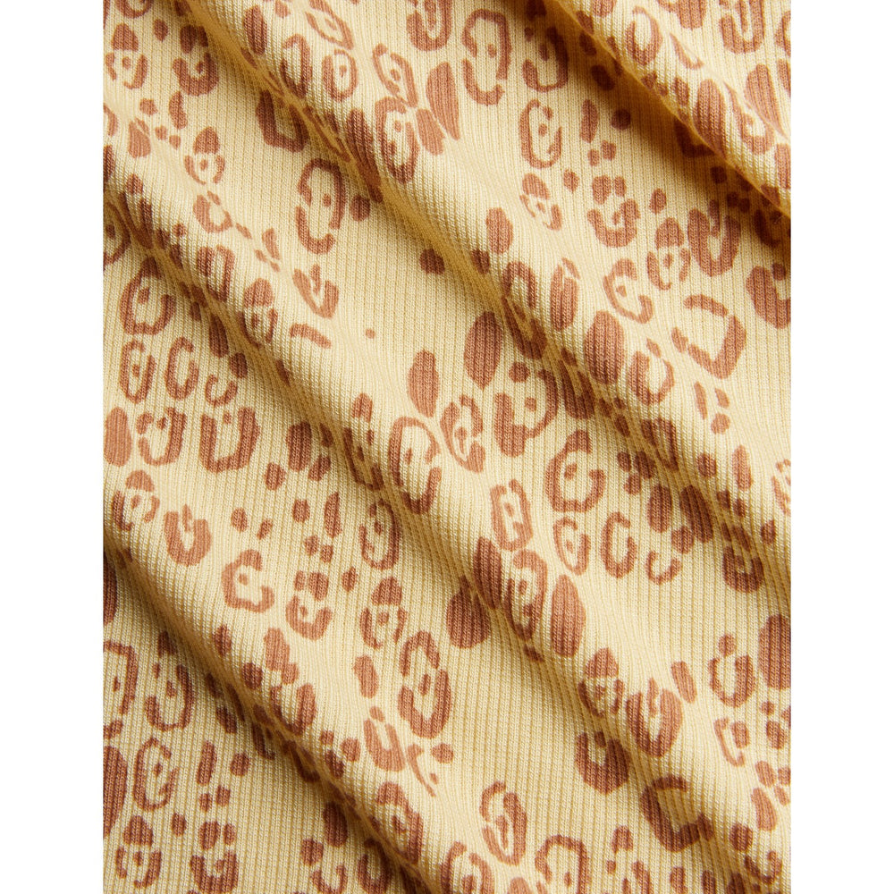 Køb Mini Rodini Beige Mini Leopard AOP Ss Tee