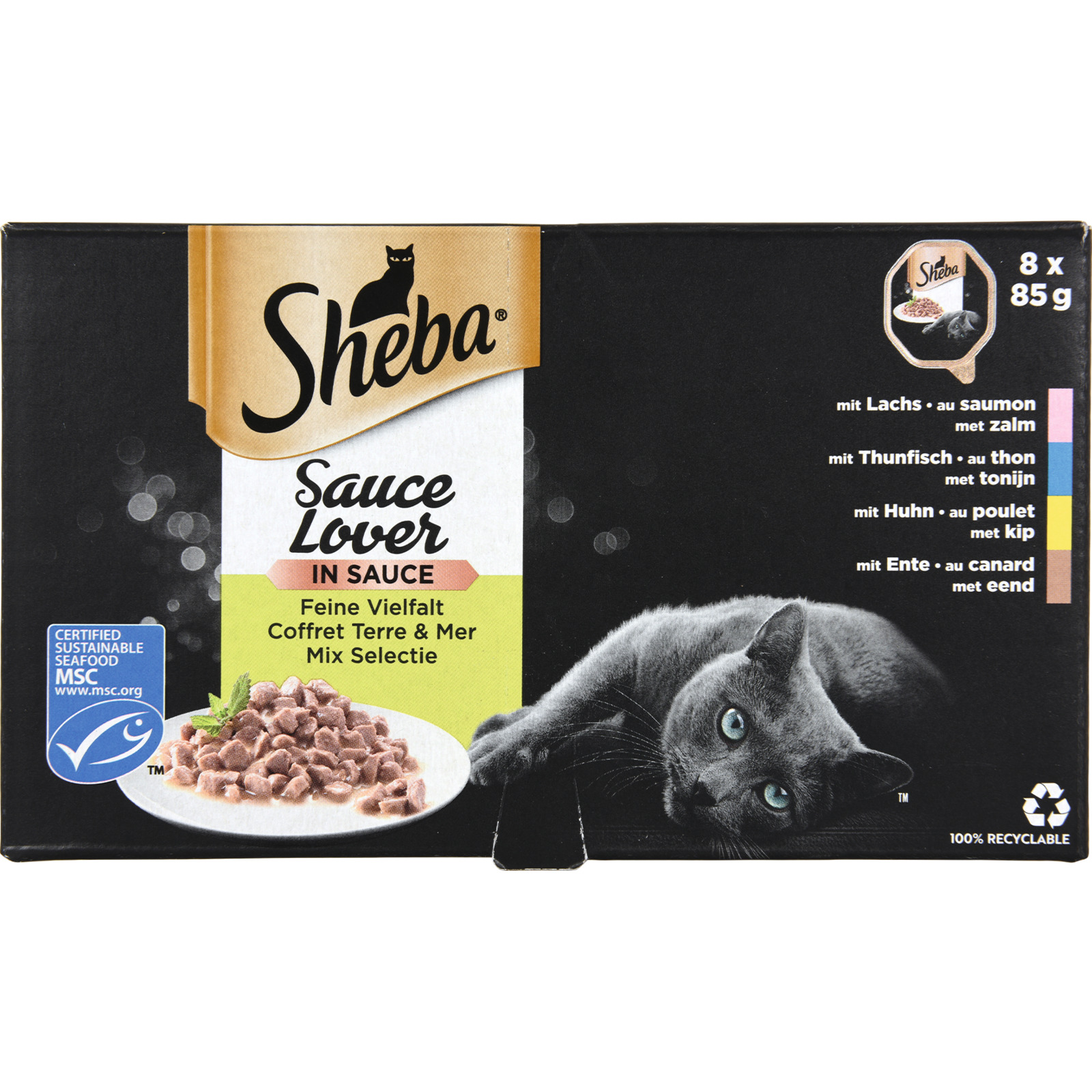 Sheba Sel Sauce Feine Vielfalt 8x85g
