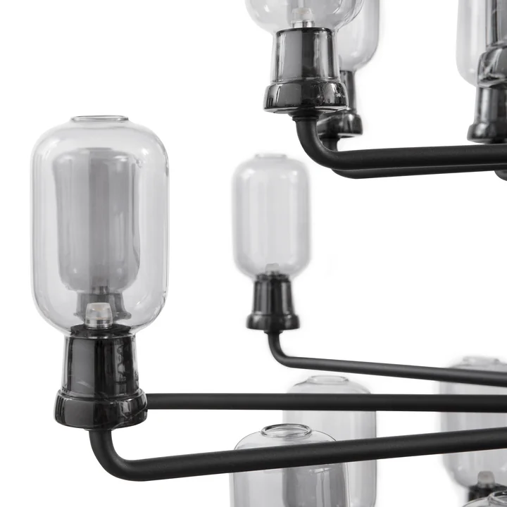 Normann Copenhagen - Amp Kronleuchter small, smoke / black