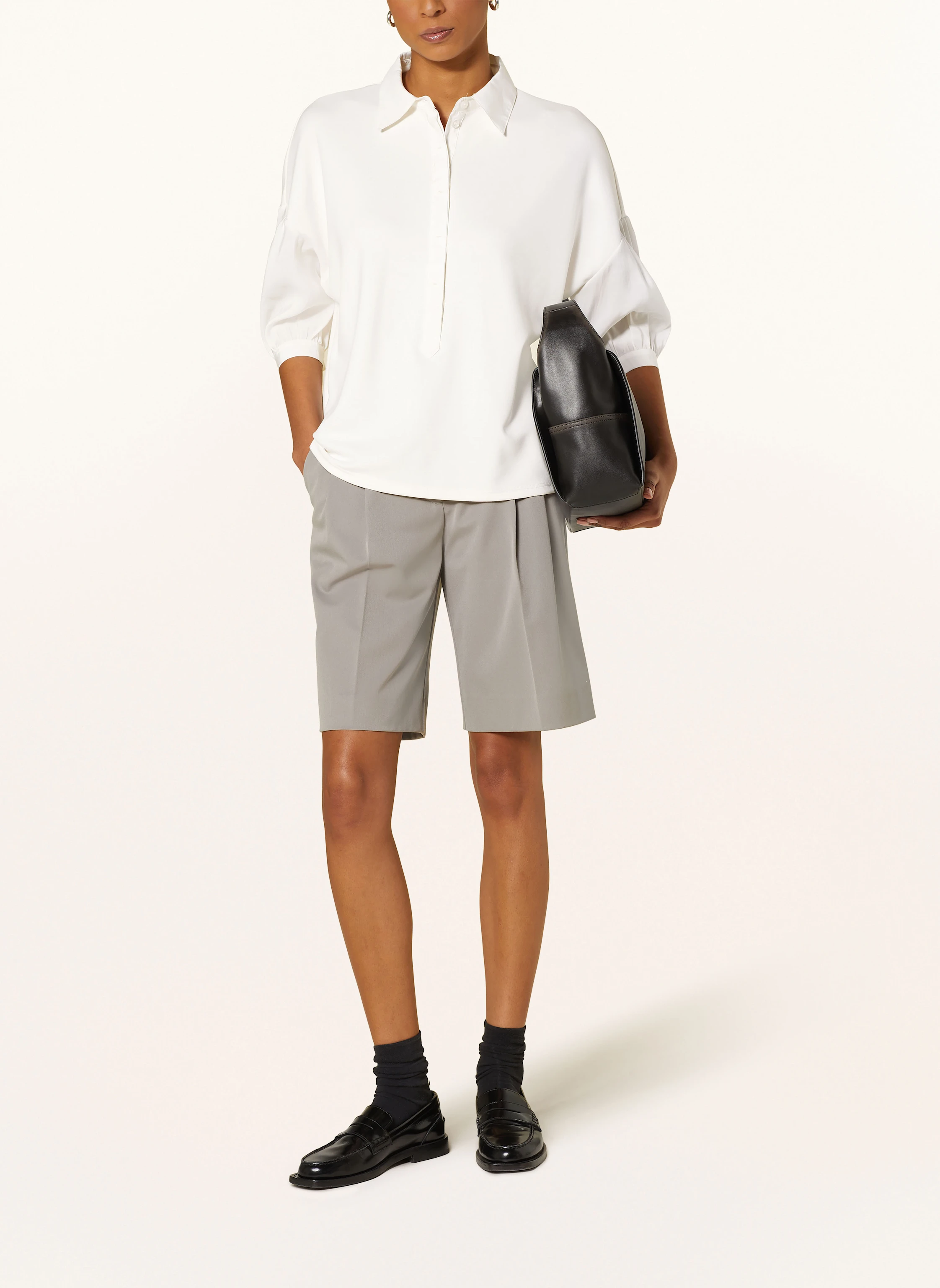 Rich & Royal Blusenshirt im Materialmix mit 3/4-Arm