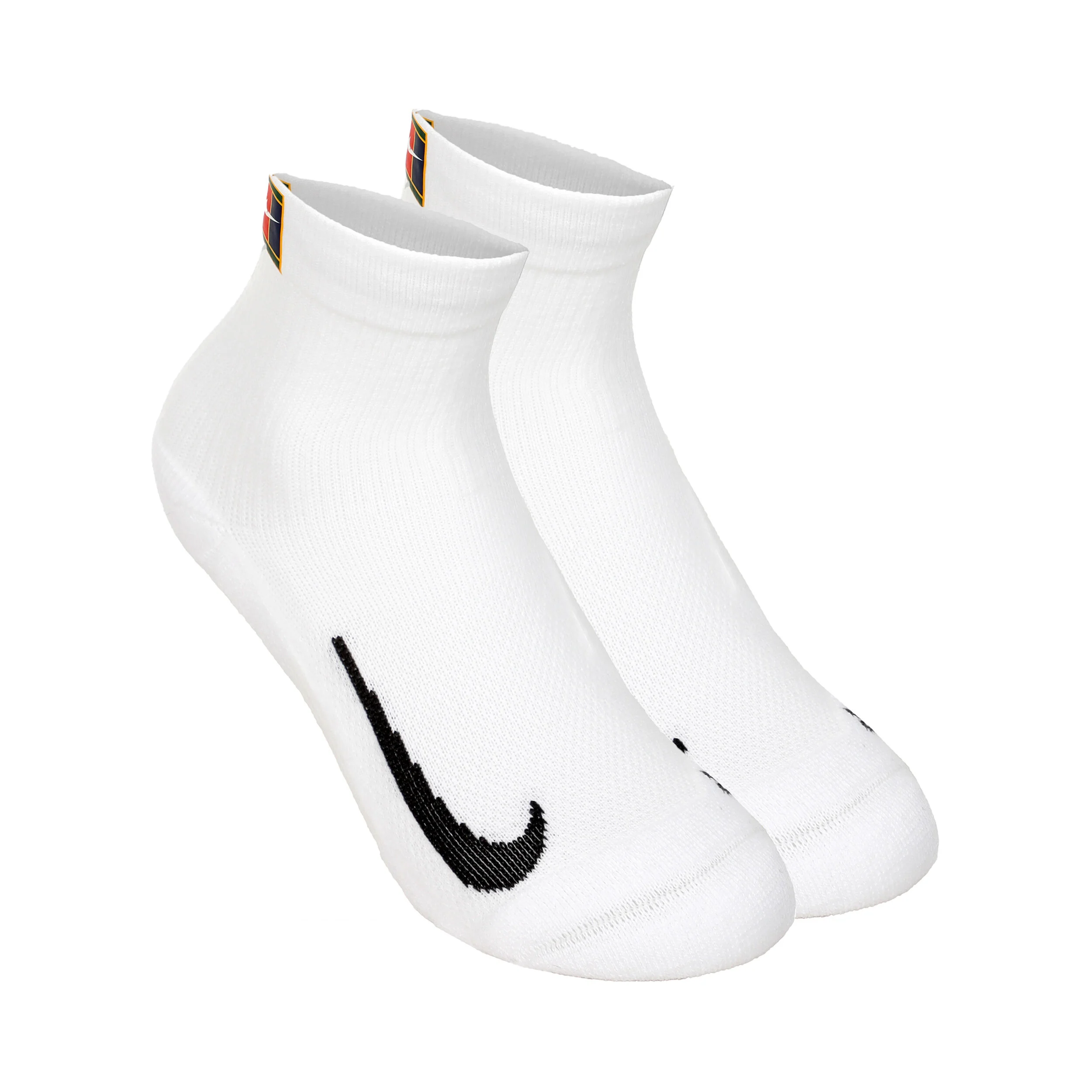 Nike Court Multiplier Max Chaussettes De Sport Pack De 2 Unités - Blanc , Noir