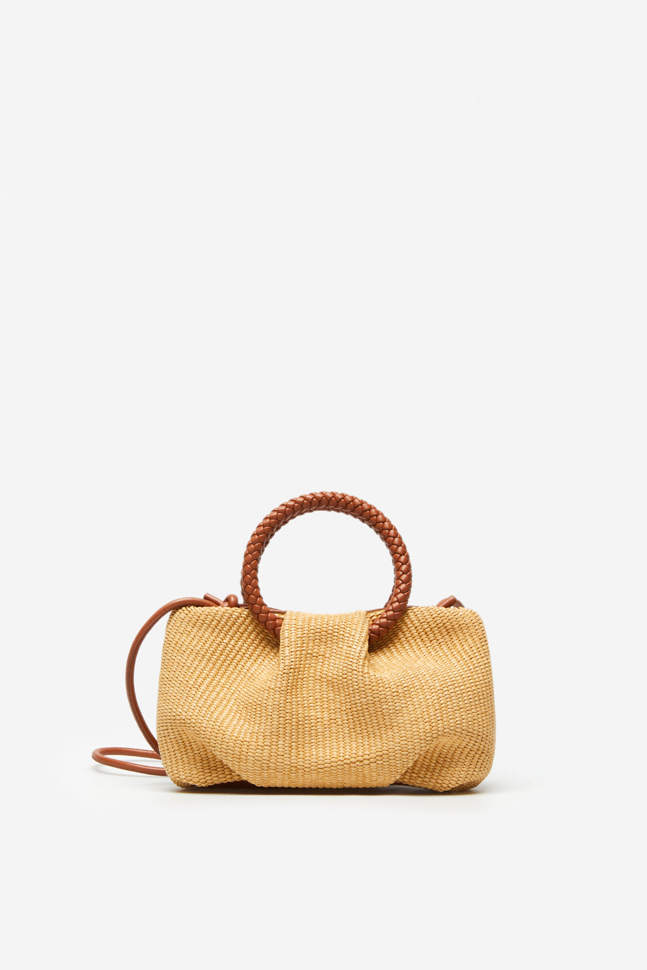 Bolso bandolera asa trenzada - Arena