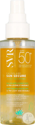 SVR Sun Secure Eau Solaire Hydratante IP50+ Ultra-Léger Et Invisible Flacon Pompe 100ml