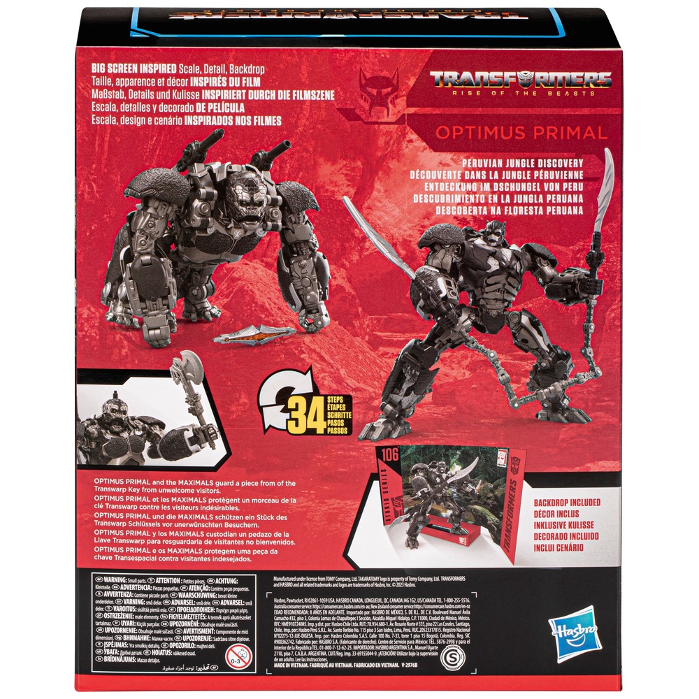 Transformers: Aufstieg der Bestien Studio Series 106 Optimus Primal Actionfigur