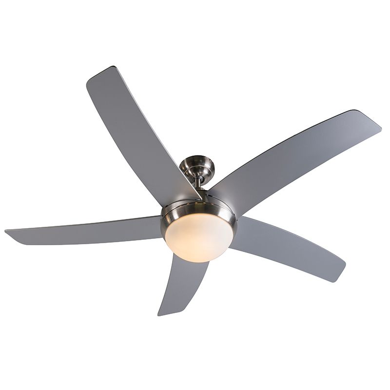 Plafondventilator staal 132cm met afstandsbediening - Cool