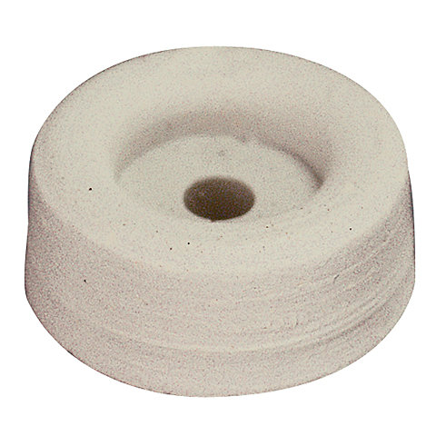 Butoir ø30 mm caoutchouc blanc
