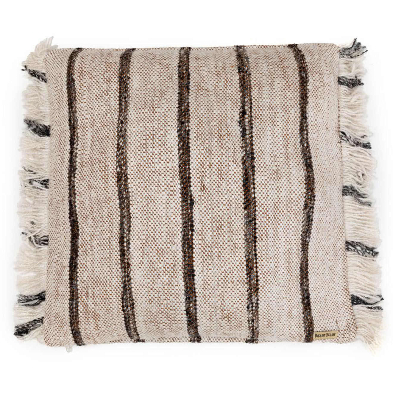 Bazar Bizar Housse de coussin Oh My Gee blanche - 60x60 cm