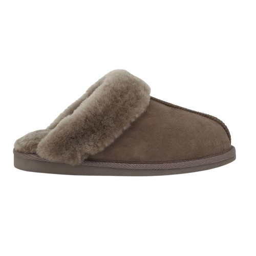 Slip-on hjemmesko, kvinder, stone