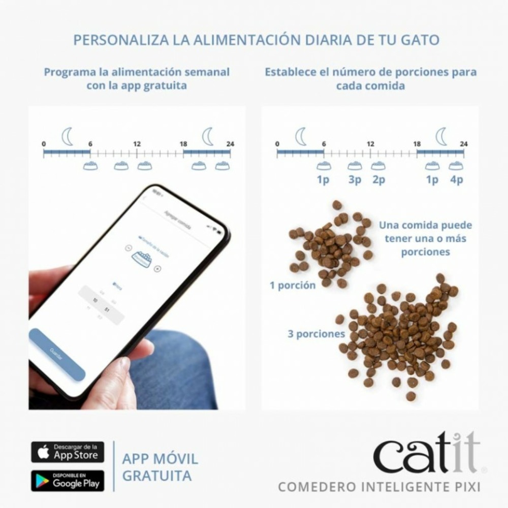 Catit pixi - smart feeder automatique pour chats, contrôlé par une application