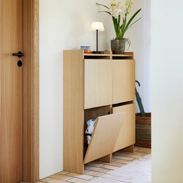 Hübsch Interior - Forma Schuhschrank, 50 x H 110 cm, Eiche