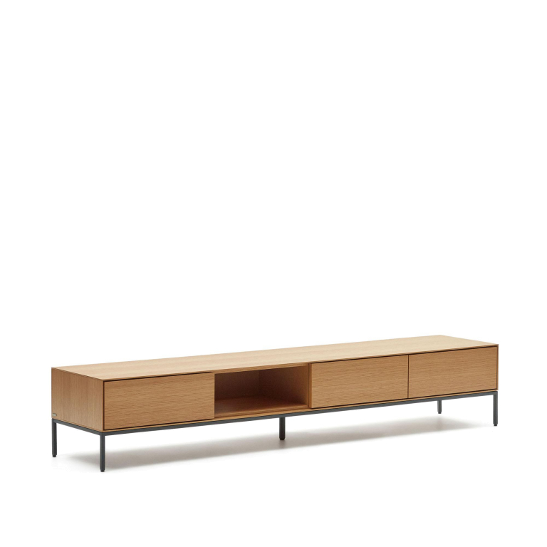 Kave Home Vedrana tv-meubel 195x35 eiken