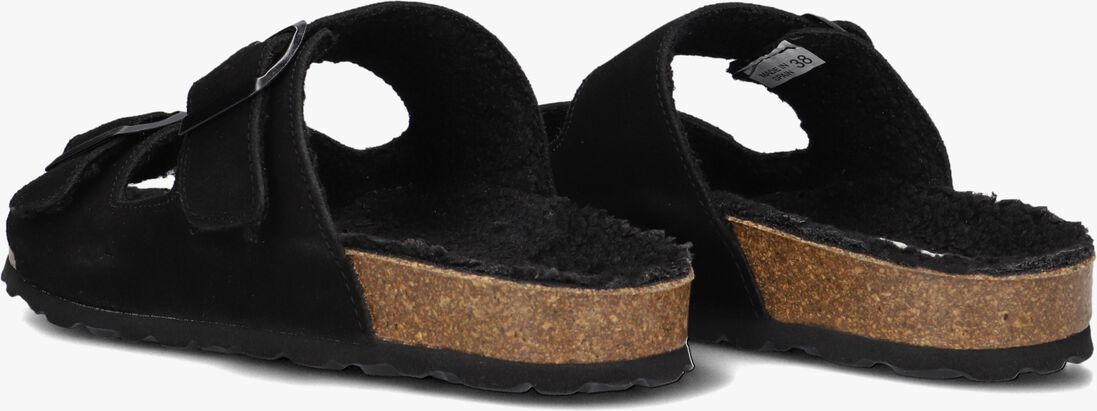 zwarte lina locchi slippers l1368