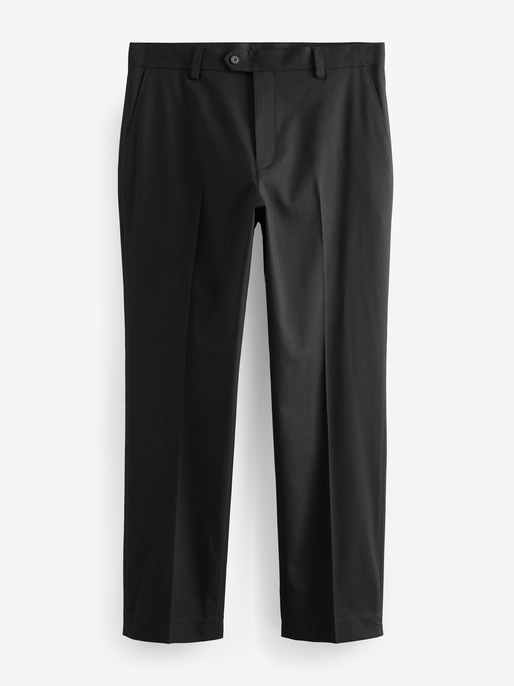 Zwart - Modieuze broek met textuur