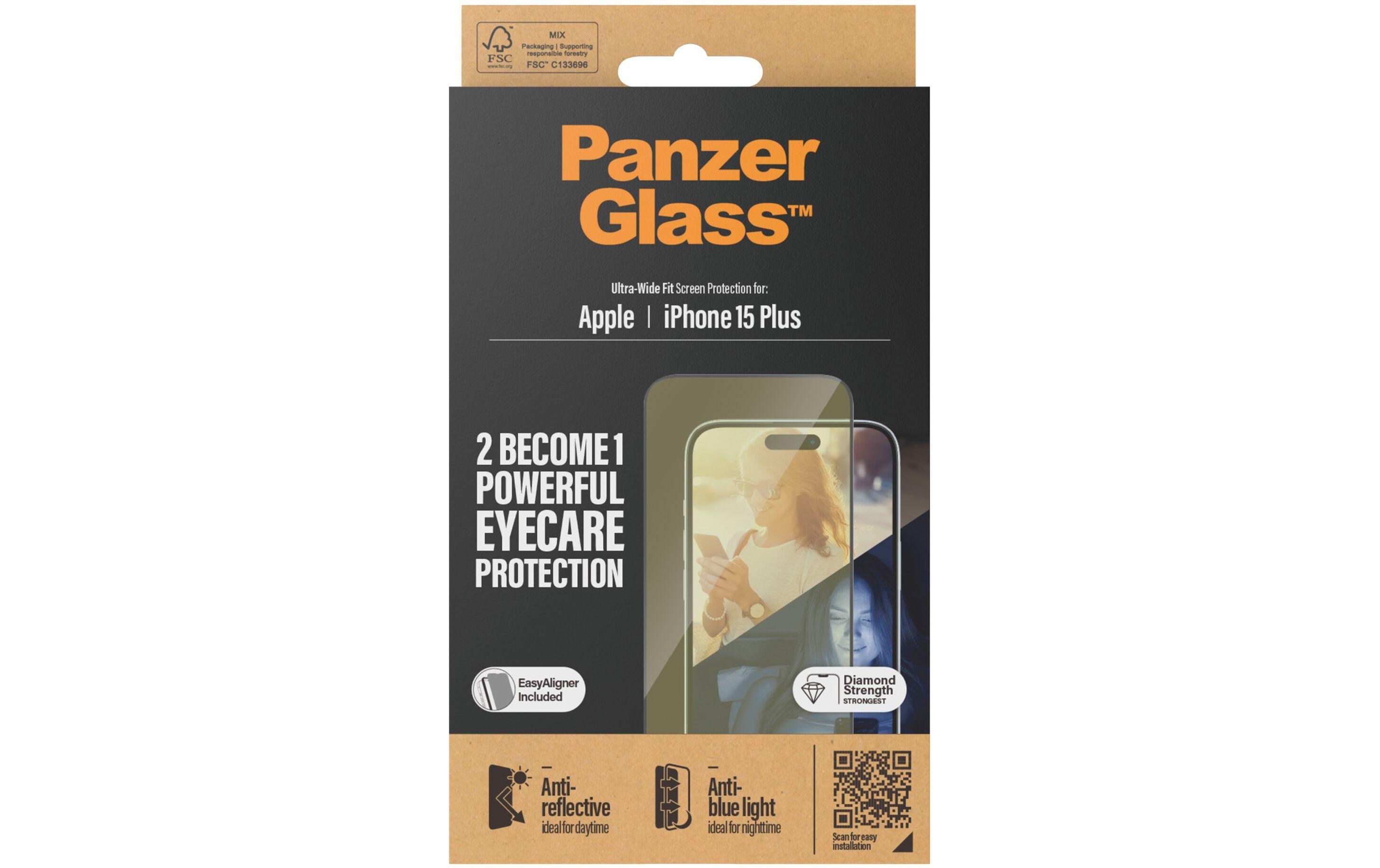 Displayschutz Anti Reflective iPhone 15 PlusAnti Reflective und BluelightUltra Wide Fit Displayschutz mit Applicator für das Apple iPhone 15 Plus