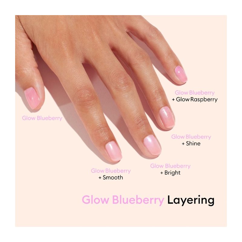 Vernis soin hydratant Active Glow Blueberry Manucurist 15ml