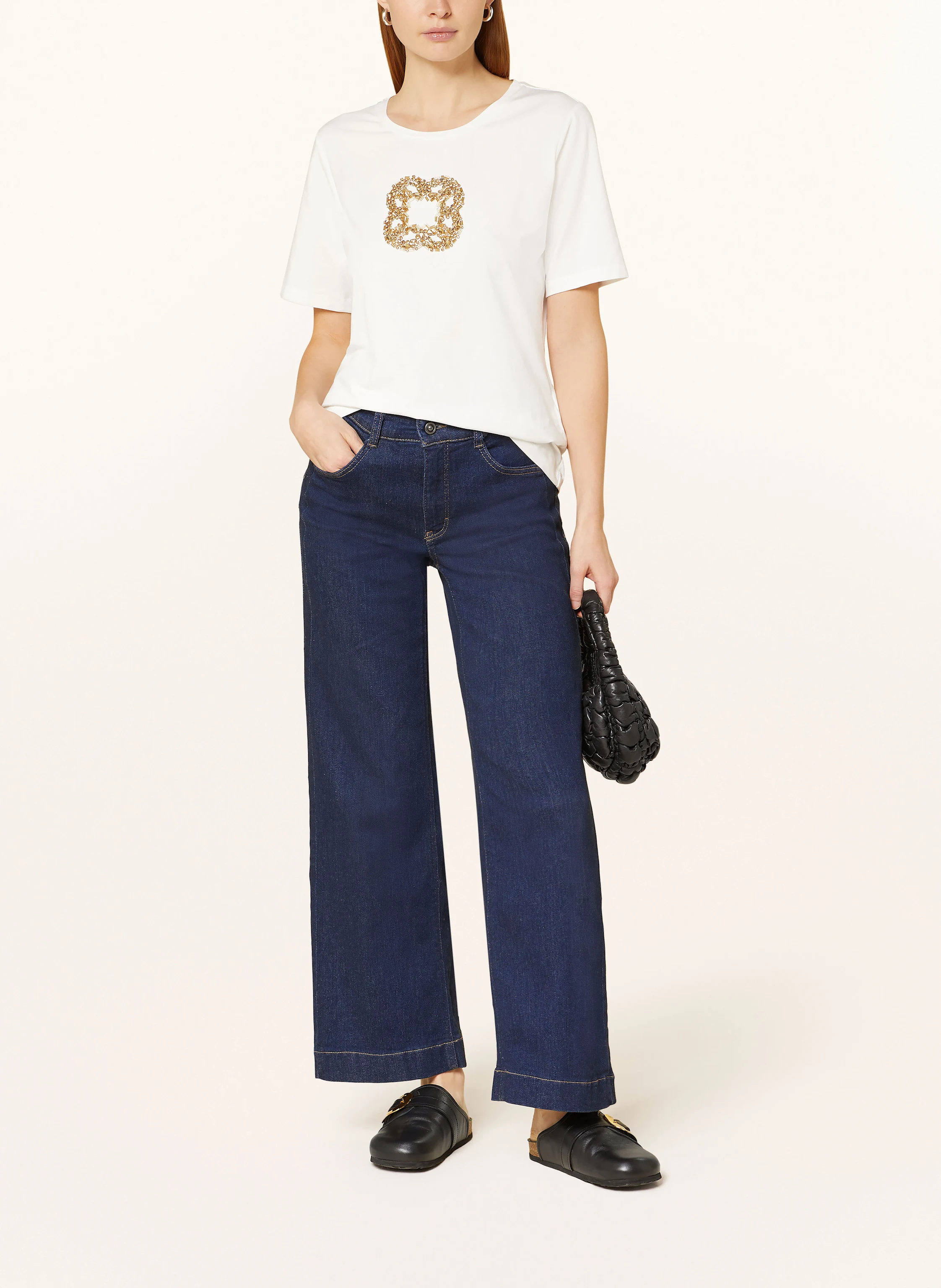 ELENA MIRO T-Shirt mit Schmucksteinen