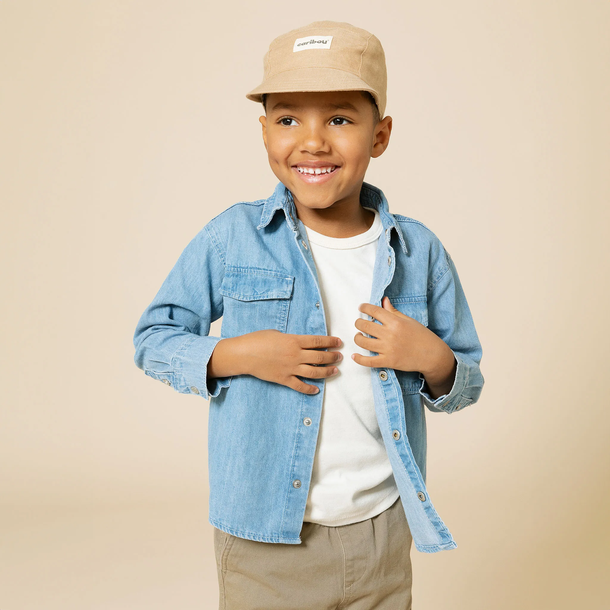 Caribou Casquette Uni Sable 2-12ans