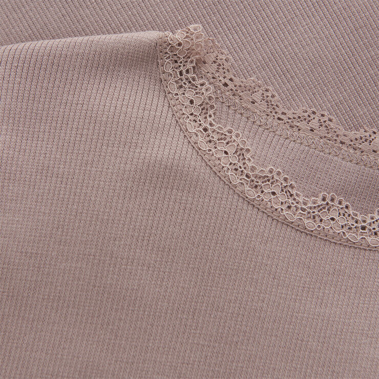 Huttelihut T-Shirt LS Rib Fawn