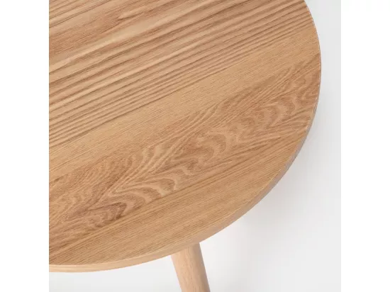 Table d'appoint en bois naturel 39x50 cm-Hous