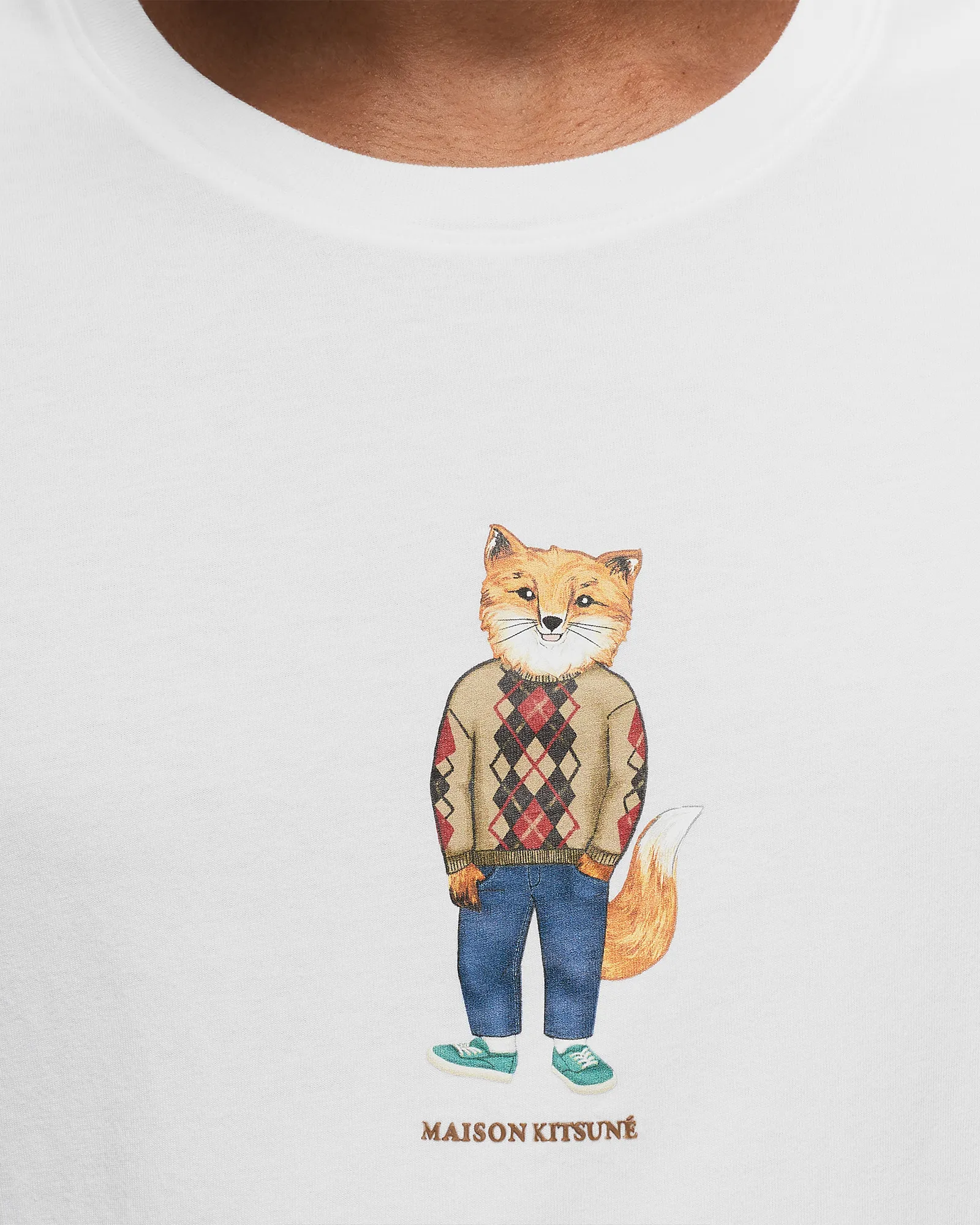 Maison Kitsune DRESSED FOX REGULAR TEE SHIRT