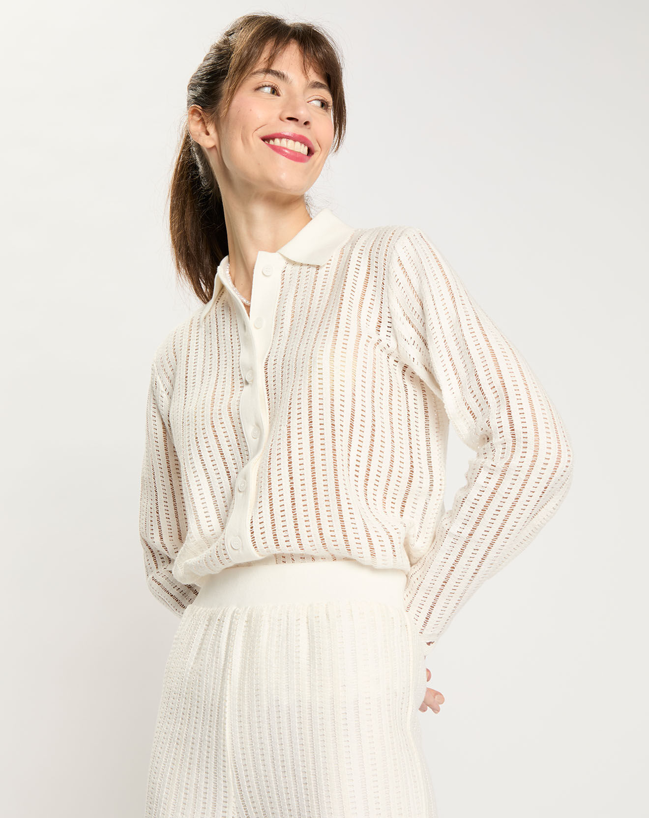 Zapa Gilet Giorgie blanc
