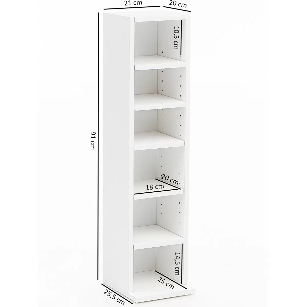 Rücherregal Chambéry weiss