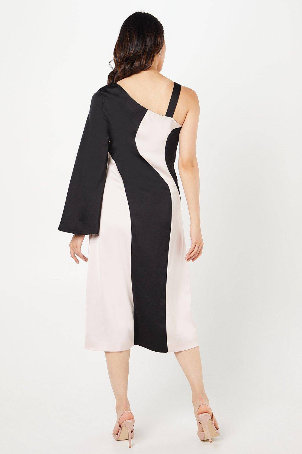 Coast Robe Midi Satinée Mono pour Invitée de Mariage