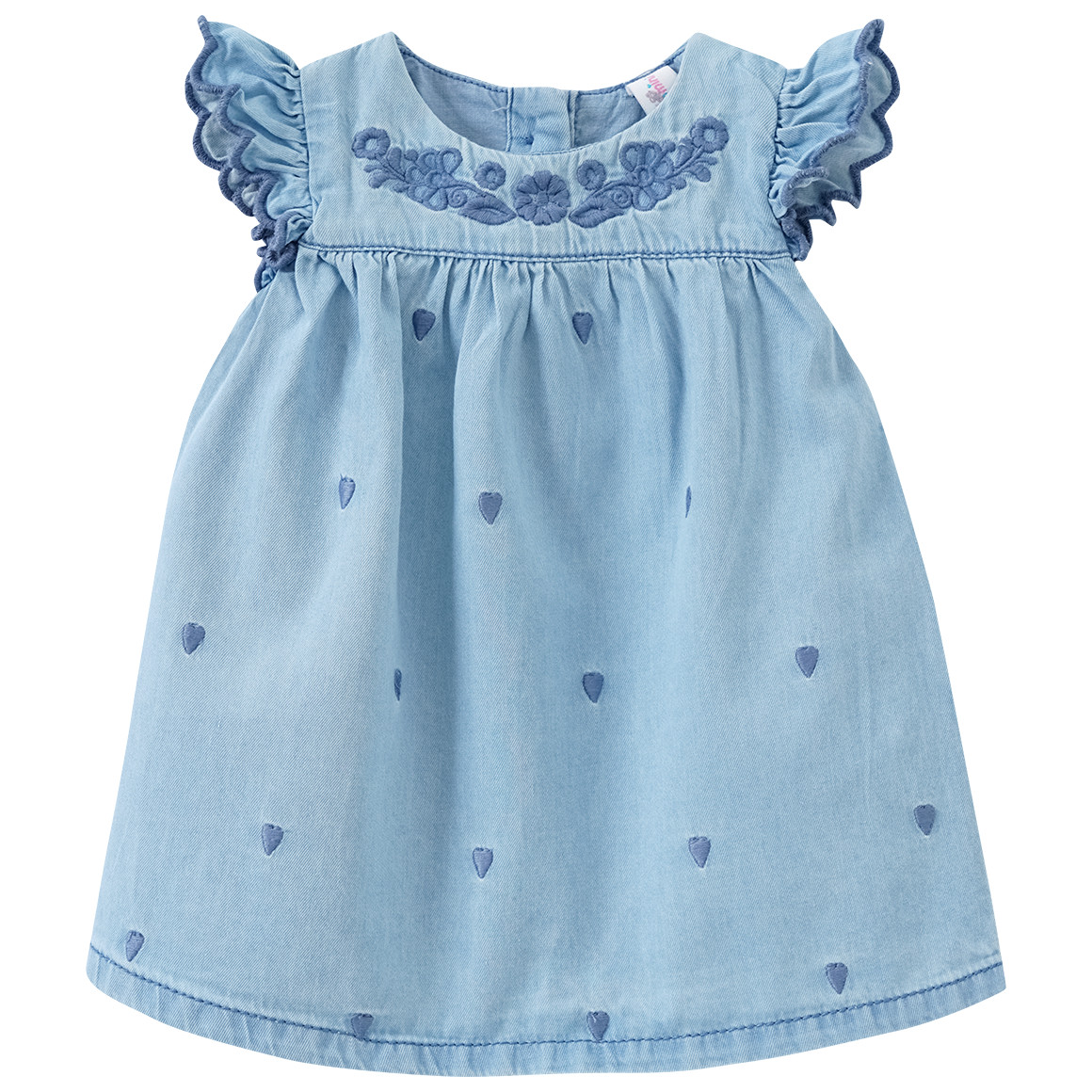 Topomini Newborn Kleid und Höschen im Set hellblau