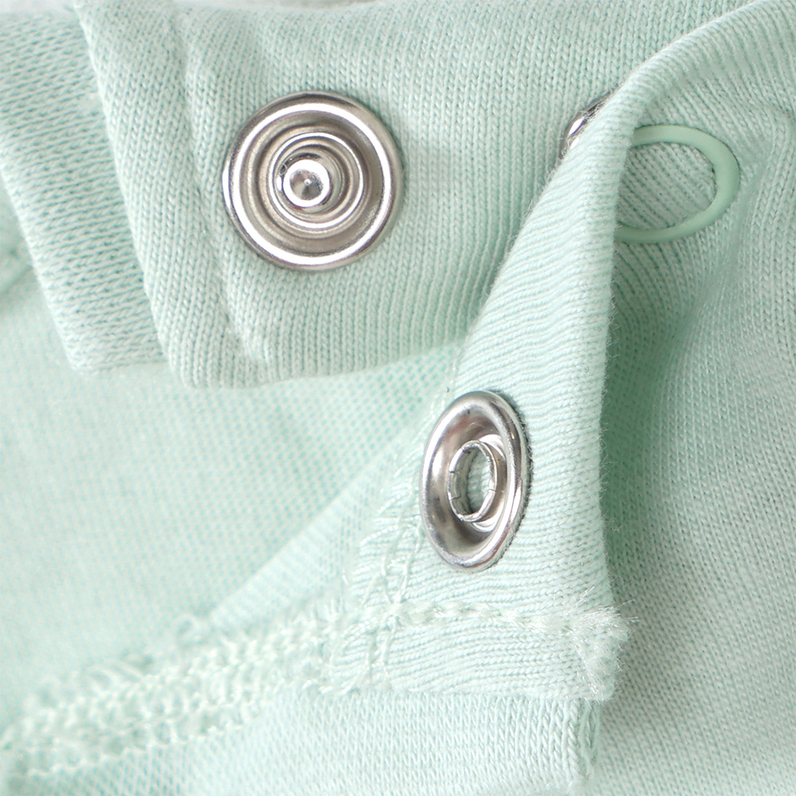 Famy 3 Baby T-Shirts unifarben lila / mint / cremeweiss